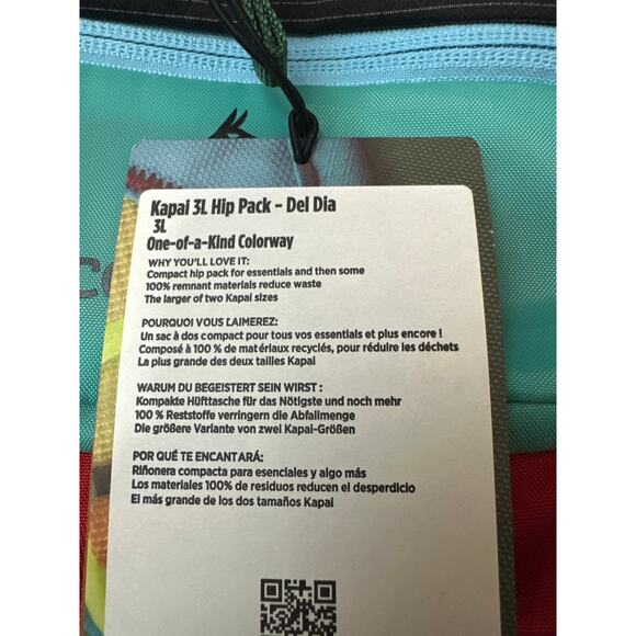 Cotopaxi Kapai 3L Hip Pack Belt Bag Multicolor Repurposed Fabric New NWT 05 - Picture 3 of 3